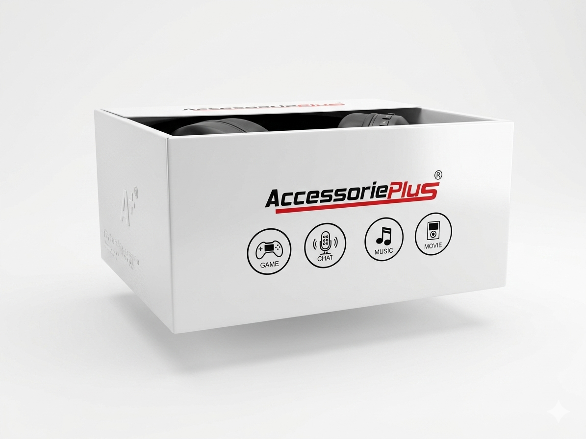 AccessoriePlus Thunder Bluetooth Headphone | 40Hr Battery | HiFi Bass | Type-C Fast Charge