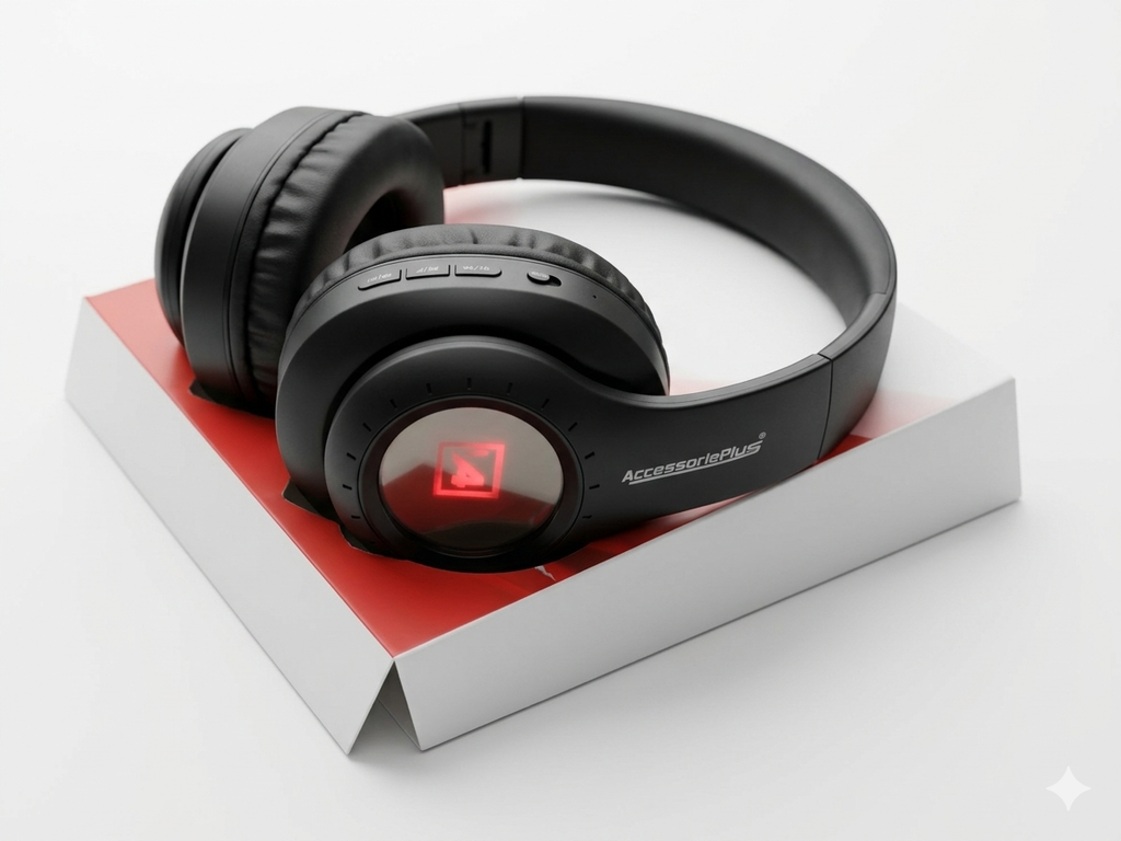 AccessoriePlus Thunder Bluetooth Headphone | 40Hr Battery | HiFi Bass | Type-C Fast Charge