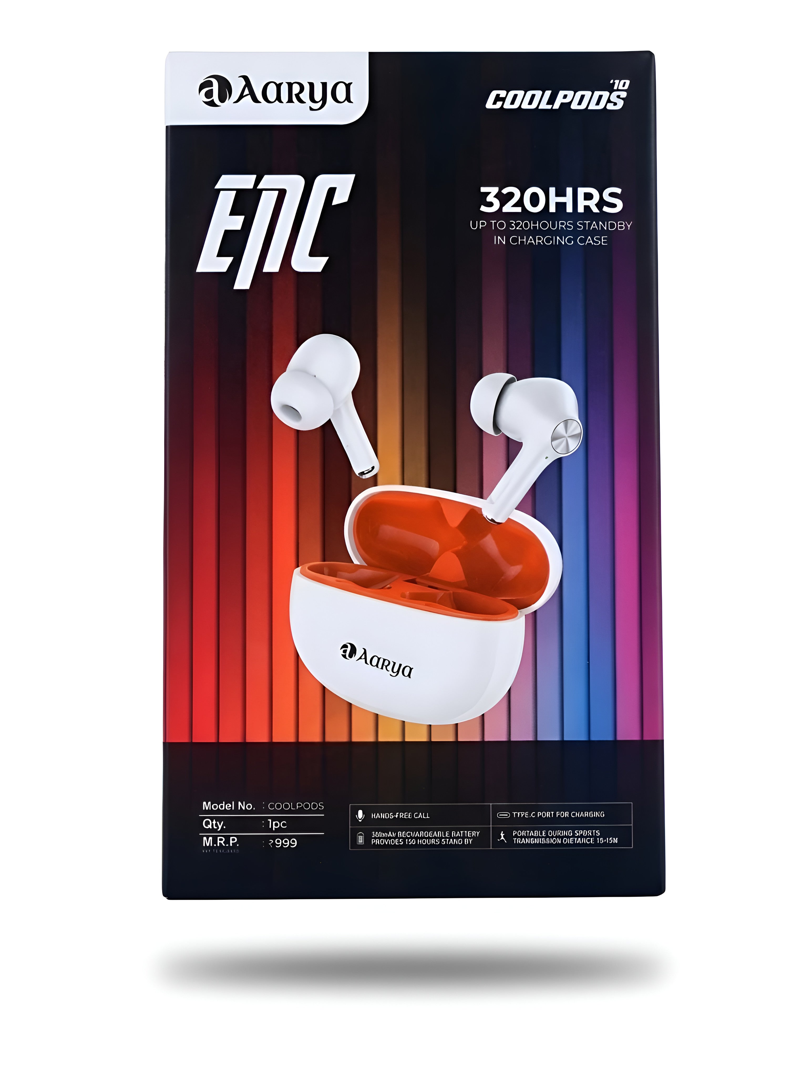 Aarya CoolPods 10 ENC TWS Earbuds