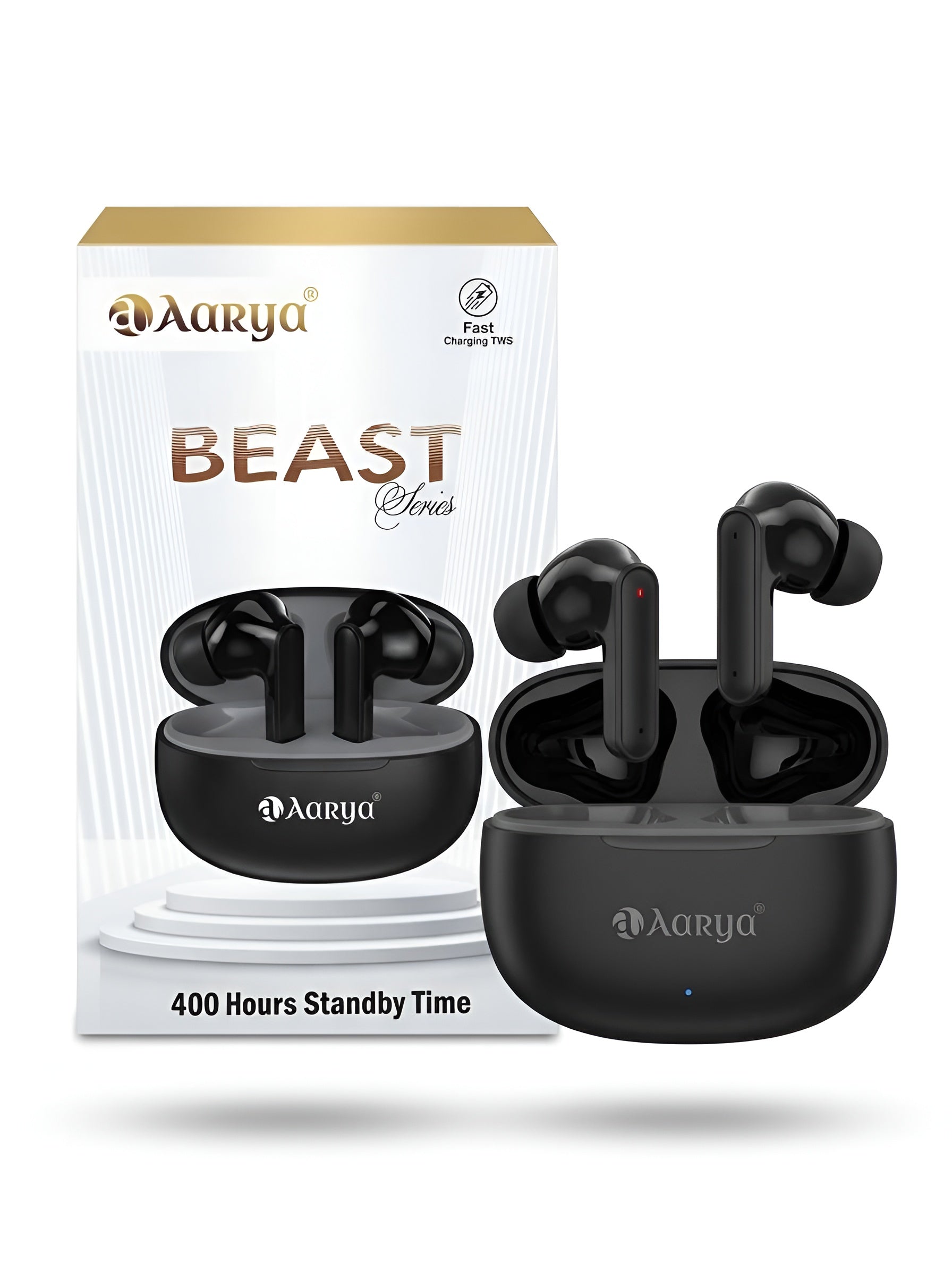 Aarya Beast Series TWS-88 | 400Hrs Standby | Fast Charging | Bluetooth 5.3