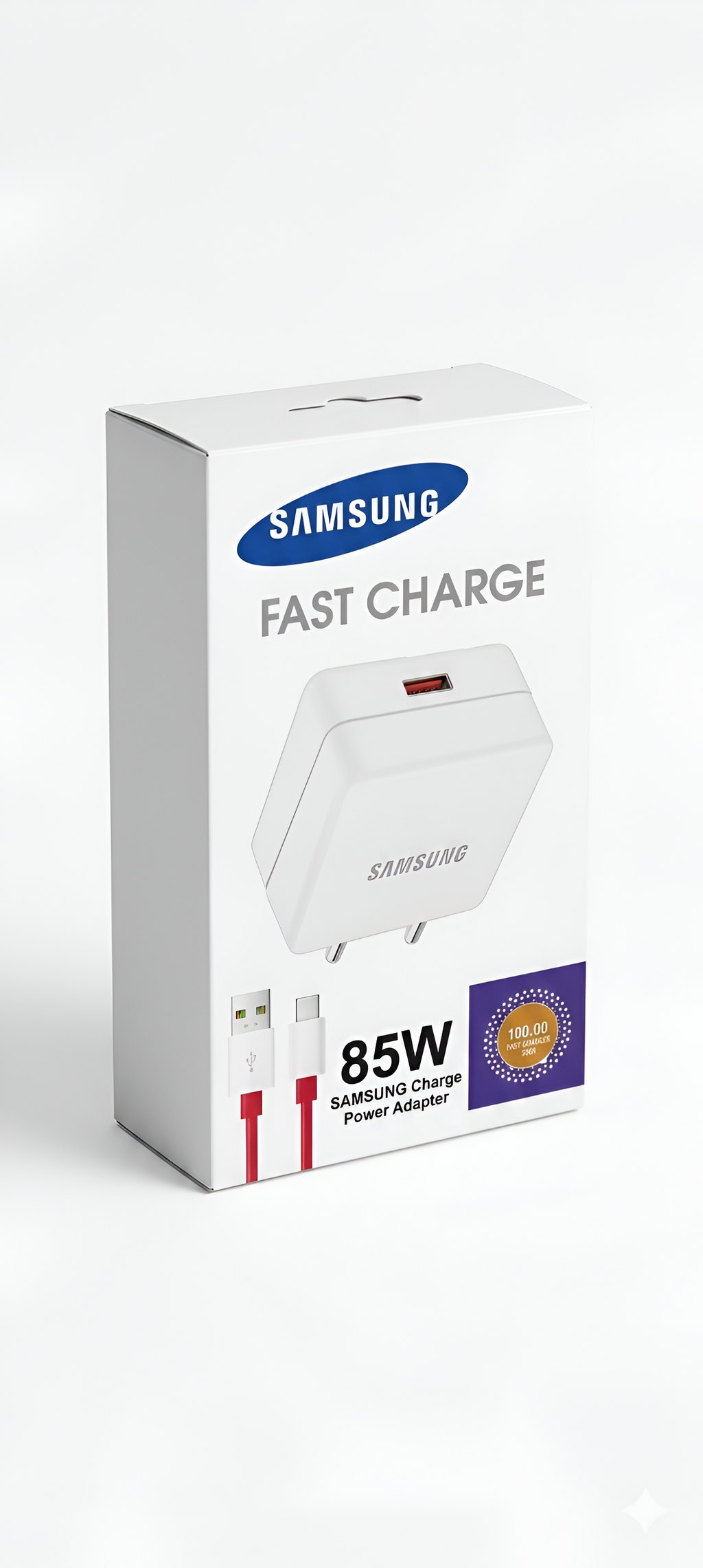 Samsung 85W SuperVOOC Fast Charger with USB-C Cable