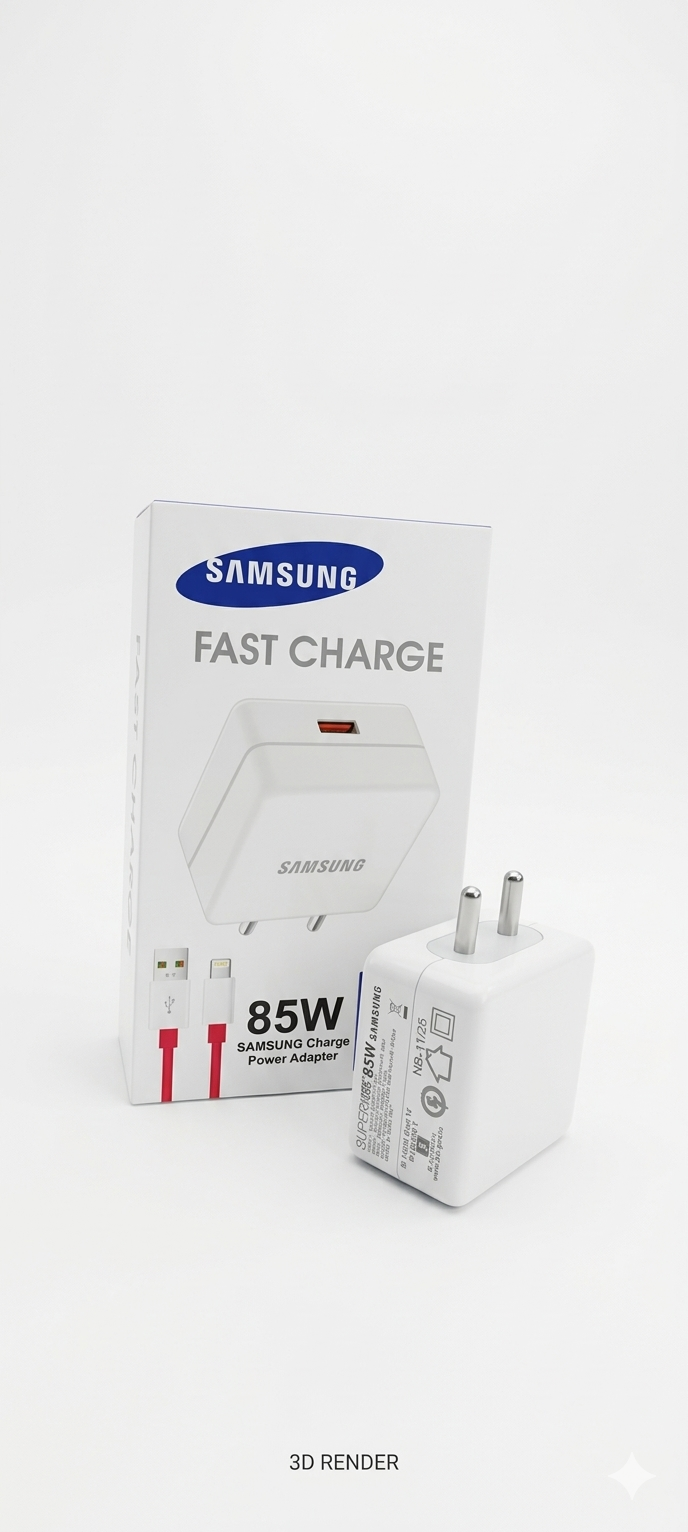 Samsung 85W SuperVOOC Fast Charger with USB-C Cable