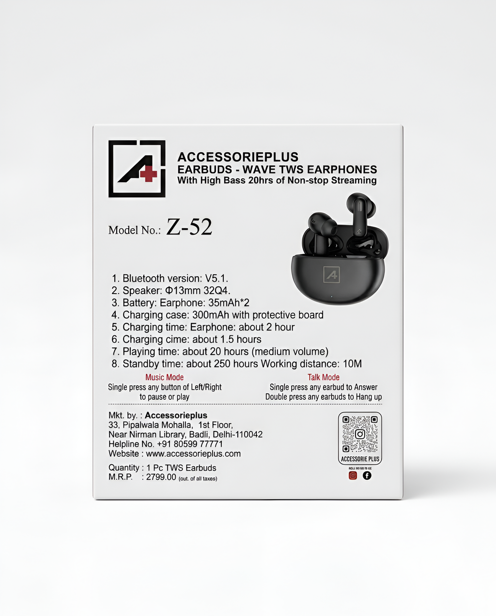 AccessoriePlus Wave TWS Earbuds Z-52