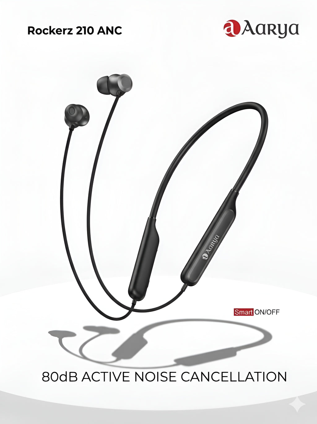 Rockerz 210 ANC Wireless Neckband with 80dB Noise Cancellation