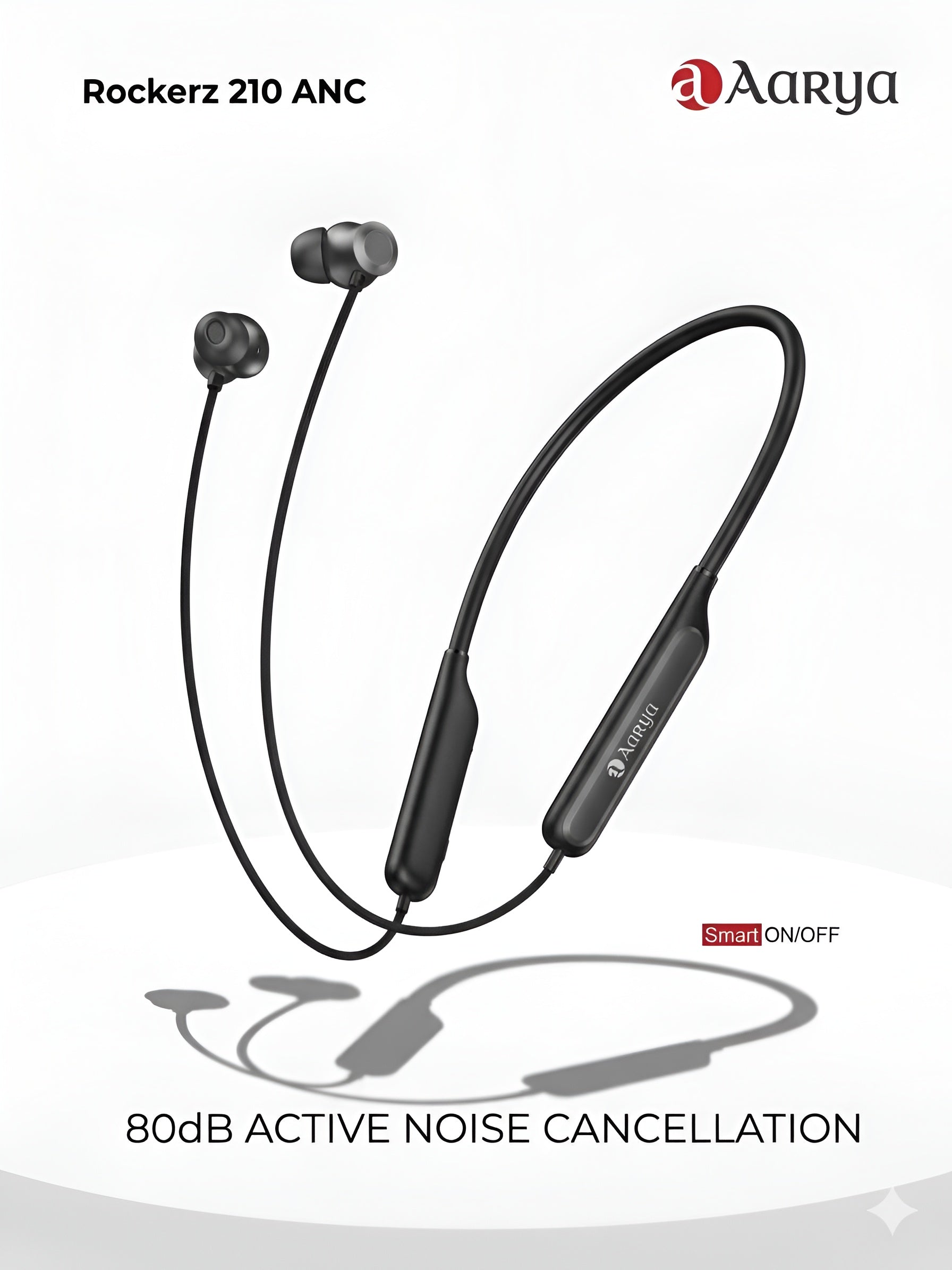 Rockerz 210 ANC Wireless Neckband with 80dB Noise Cancellation